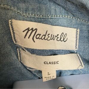 Madewell Classic Chambray sz L
